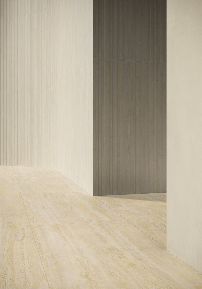 I Travertino Beige Vein Cut 12x24 Travertine Look Porcelain Tile 3