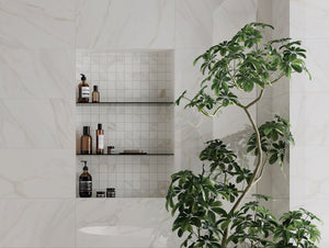 Venus Alpe Polished 12x24 Marble Look Porcelain Tile