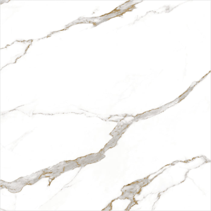 Carrara Plus 22x22 Glossy Marble Look Ceramic Tile 1