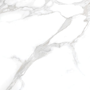 Silver Moon 24x24 Polished Marble Look Porcelain Tile