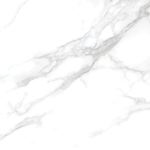 Silver Moon 24x24 Polished Marble Look Porcelain Tile