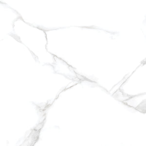 Silver Moon 24x24 Polished Marble Look Porcelain Tile