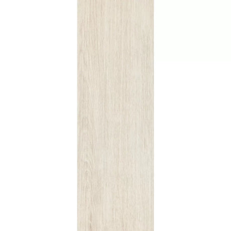 American Oak Pearl 8x24 ceramic floor tile, single plank-format piece in a pale oak look
