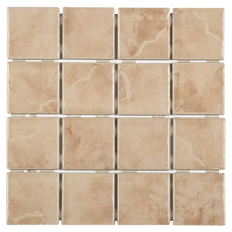 OR-10099 Gulf Sand 3x3 Ceramic Mosaic 12x12 Sheet 1