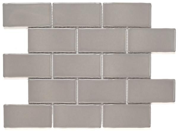 York Bone 2x4 Ceramic Mosaic 10x12 Sheet 1