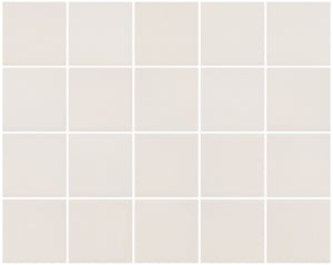 Neutral Shell 3x3 Ceramic Mosaic Tile 15x12 Sheet