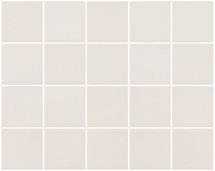 Neutral Shell 3x3 Ceramic Mosaic Tile 15x12 Sheet 1