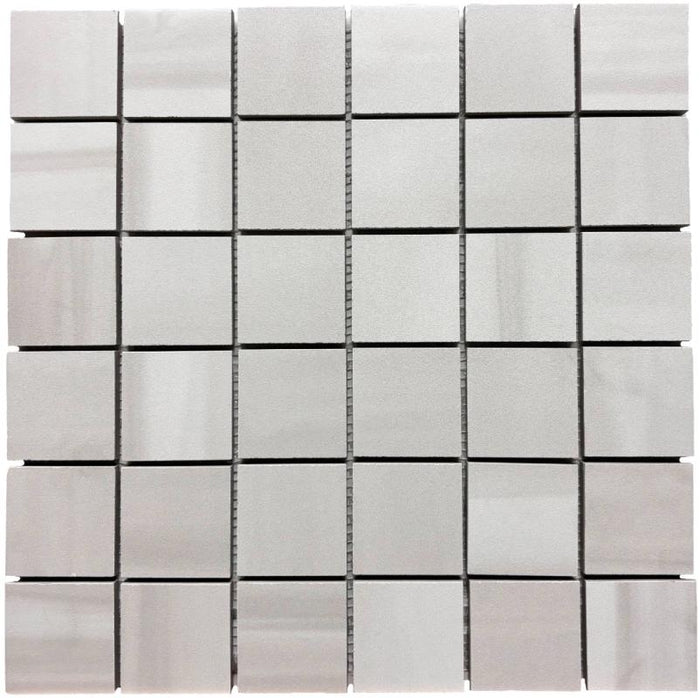Winter Stone Ice White 2x2 Matte Porcelain Mosaic 12x12 1