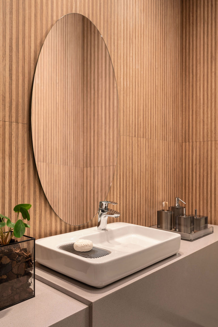 Filetto Camel 18x48 Fluted Ceramic Wall Tile 4