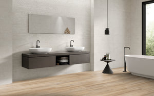 Verona White 12x40 Matte Ceramic Wall Tile