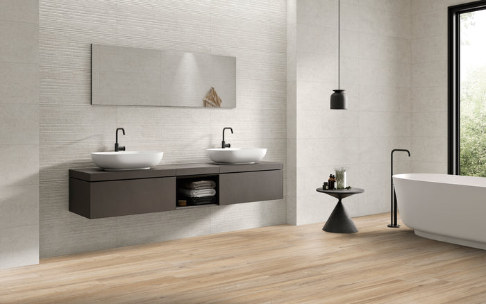 Verona White 12x40 Matte Ceramic Wall Tile 3
