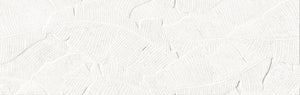 Verona Botania White Leaf Deco 12x40 Ceramic Wall Tile