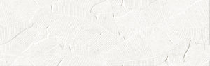 Verona Botania White Leaf Deco 12x40 Ceramic Wall Tile