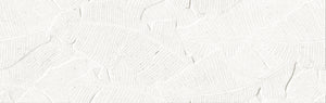 Verona Botania White Leaf Deco 12x40 Ceramic Wall Tile
