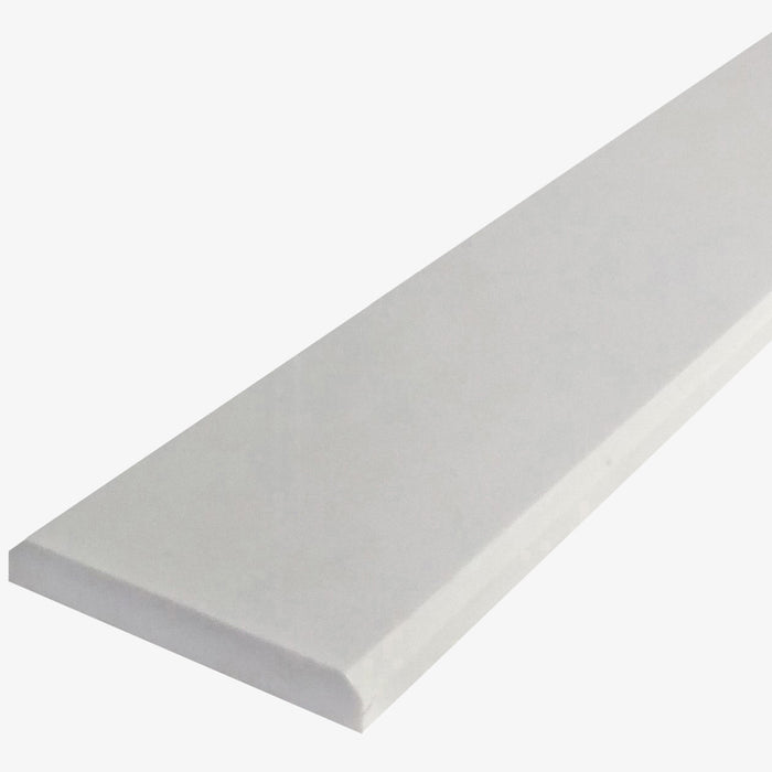 Snow White Engineered Marble Window Sill, Double Bevel, 6x72 1