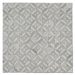 Larger view of our Matrix Dolomite & Iceberg Mosaic Tile