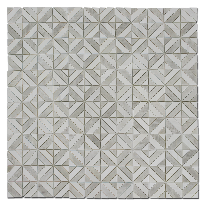 Matrix Dolomite & Iceberg Mosaic Tile 2