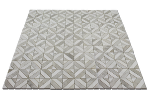 Angled Matrix Dolomite & Iceberg Mosaic Tile