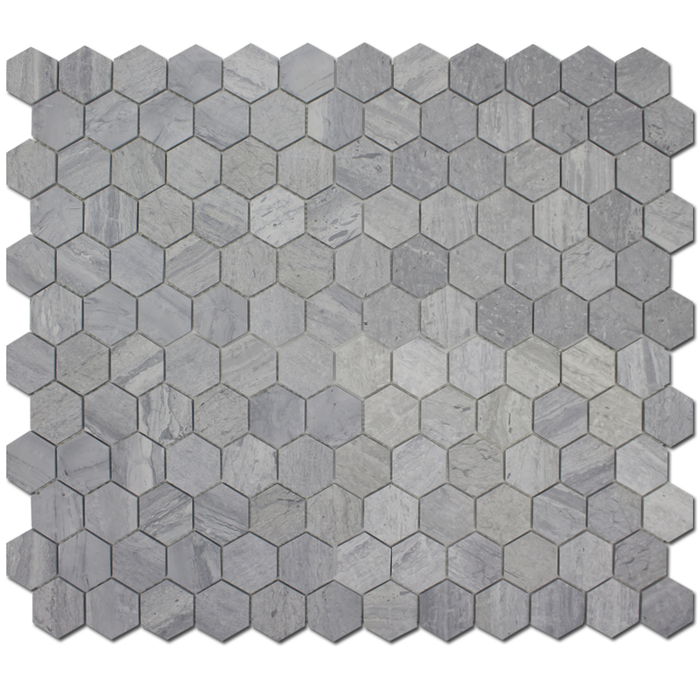 Blue Savoy 2" Honeycomb Mosaic Tiles 2
