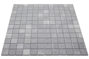 Angled Blue Savoy Marble Mosaic Tile
