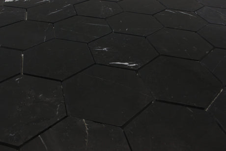Taurus Black Honeycomb Mosaic Tile