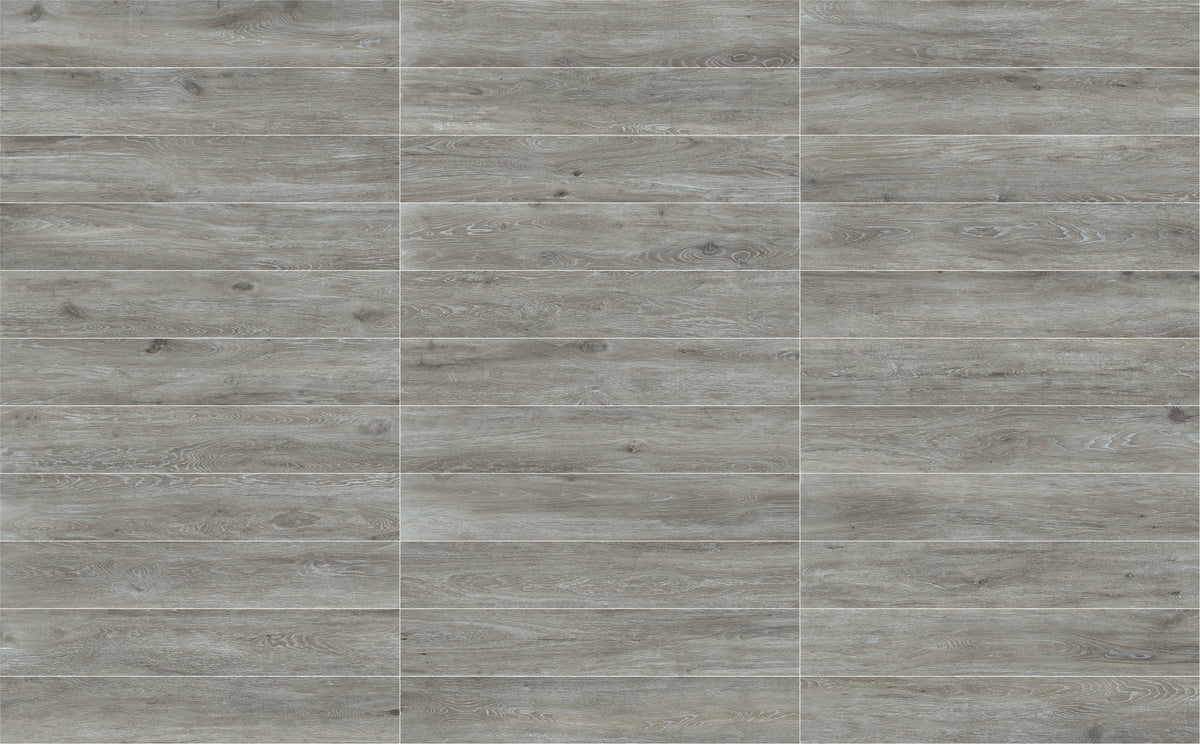 Viggo Ceniza 8x48 Grey Oak Wood Look Porcelain Plank Tile