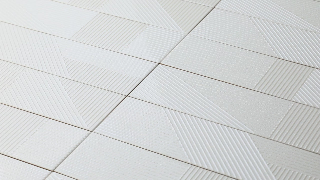 Patch Opera Branco Glossy 4x16 Ceramic Subway Tile