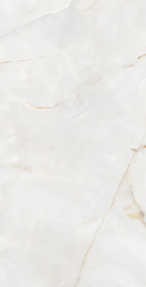 Azulejo porcelánico Onyx Reale 24x48 imitación ónix crema