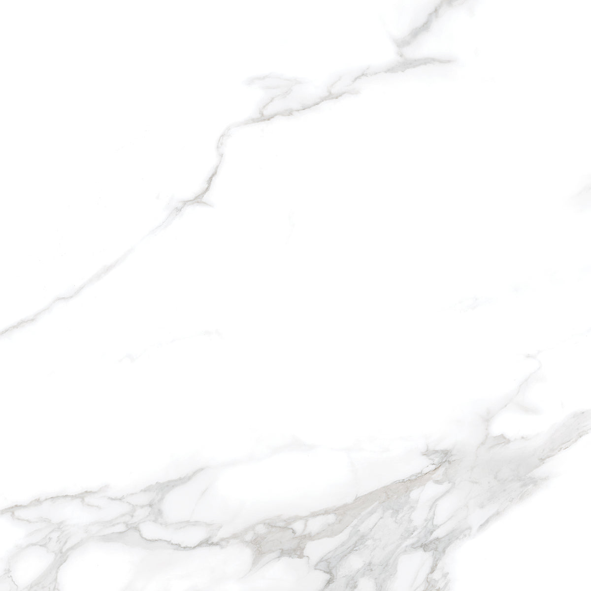Silver Moon 24x24 Polished Marble Look Porcelain Tile